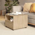 vidaXL Salontafel 55x55x40 cm bewerkt hout sonoma, Huis en Inrichting, Tafels | Salontafels, Verzenden, Nieuw