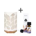 Leaves Aroma Diffuser met gratis Lavinchi Relax Mixolie, Ophalen of Verzenden, Nieuw