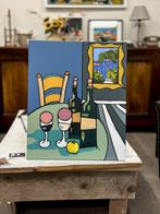 Jiel - Cote de Provence avec verres et pomme au tableau