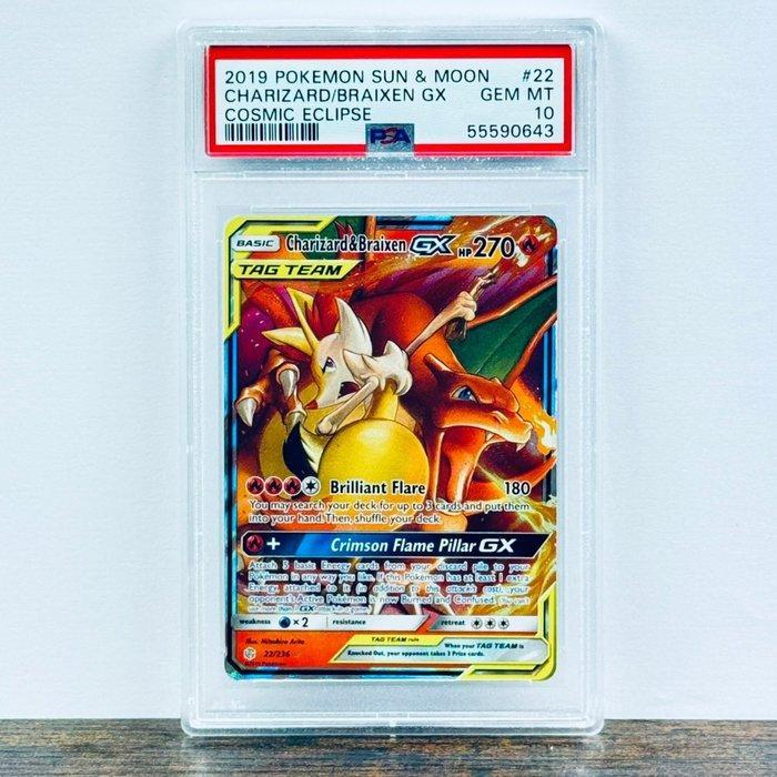Pokémon Graded card - Charizard & Braixen 22 - Pokémon - PSA, Hobby en Vrije tijd, Verzamelkaartspellen | Pokémon