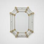 Murano - Spiegel - Glas - Antiek gekleurd Venetiaans goud