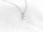 Zonder Minimumprijs - Ketting met hanger - 14 karaat Witgoud, Handtassen en Accessoires
