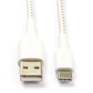 Sony oplaadkabel | USB C 2.0 | 1 meter (Nylon, Wit), Télécoms, Téléphonie mobile | Accessoires & Pièces, Envoi