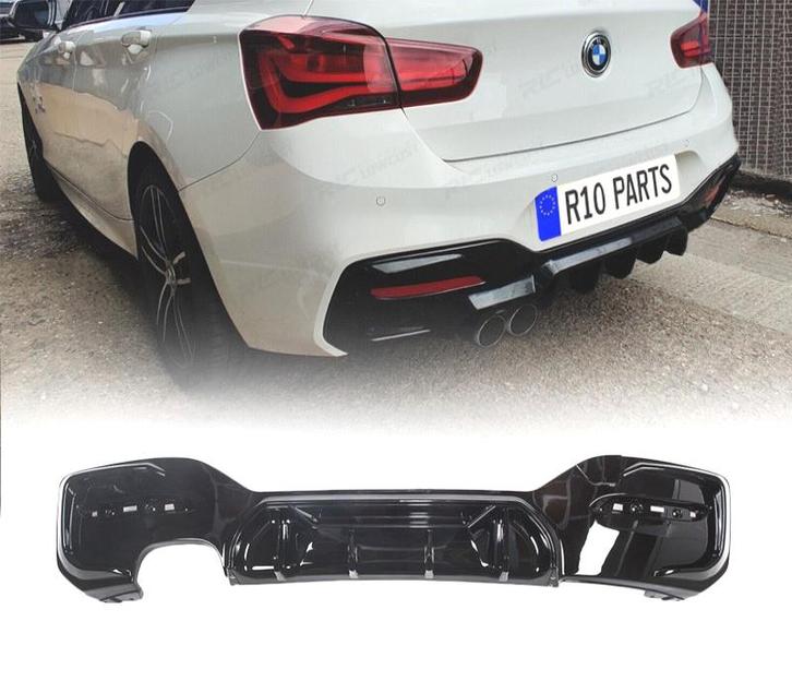 DIFFUSEUR BMW F20 LCI 15-19 LOOK COMPETITION NOIR BRILLANT, Auto-onderdelen, Carrosserie, Verzenden