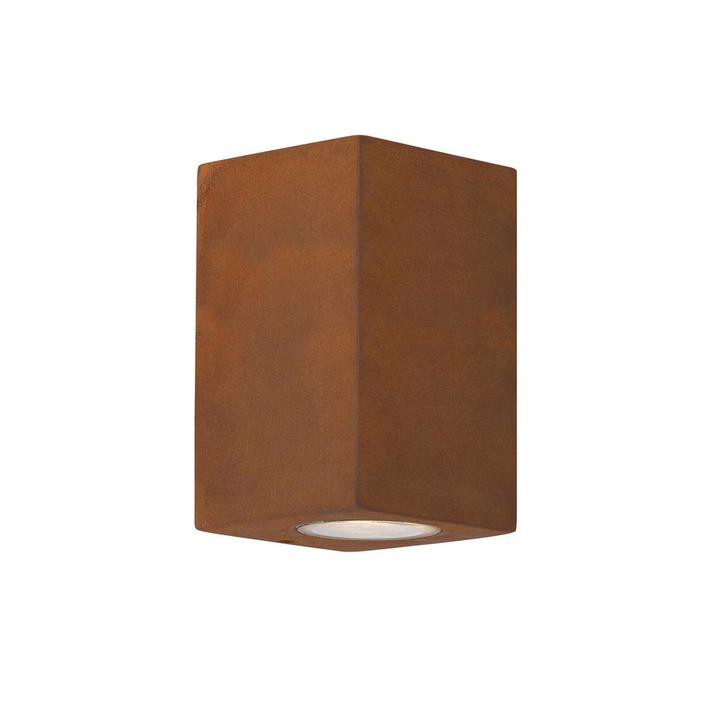 Wandverlichting modern Geo Muurlamp Corten Buitenverlichting, Tuin en Terras, Buitenverlichting, Verzenden