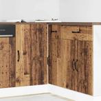 vidaXL Keuken onderkast Lucca bewerkt hout oud houtkleurig, Verzenden, Nieuw