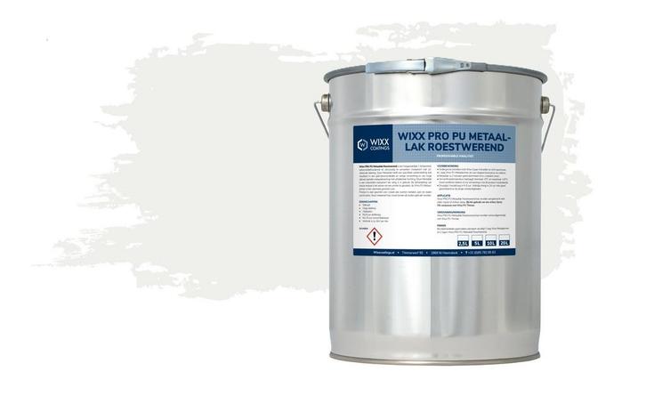 Wixx PRO PU Metaallak Roestwerend RAL 9016 | Verkeerswit 5L, Doe-het-zelf en Bouw, Verf, Beits en Lak, Nieuw, Verzenden