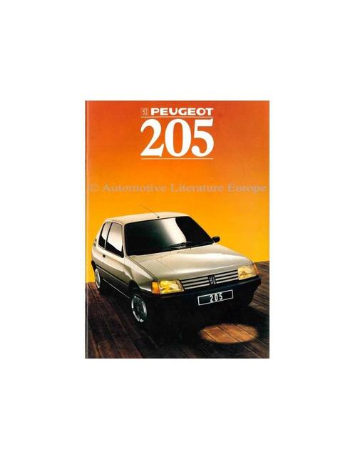 1988 PEUGEOT 205 BROCHURE NEDERLANDS, Livres, Autos | Brochures & Magazines