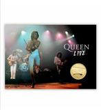 Freddie Mercury, Queen, Queen Live - Gold Proof Coin and, Nieuw in verpakking