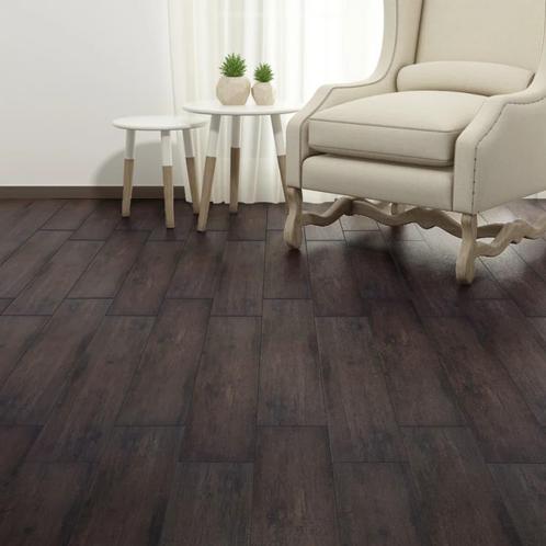 vidaXL Vloerplanken zelfklevend 5,21 m² 2 mm PVC donkerbruin, Doe-het-zelf en Bouw, Vloerdelen en Plavuizen, Nieuw, Verzenden