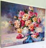 Ekaterina Dzuba (1982) - Fleurs dans un Vase - Bouquet, Antiquités & Art, Art | Peinture | Classique