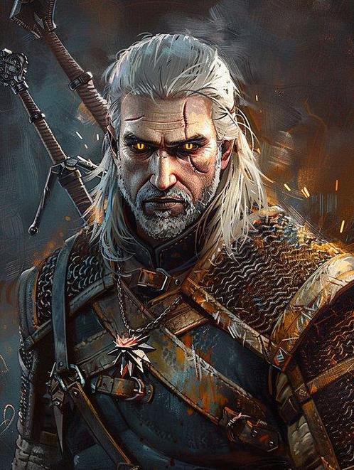 Shayer - Gerald of Rivia - The Witcher - 60x80cm, Games en Spelcomputers, Spelcomputers | Overige Accessoires
