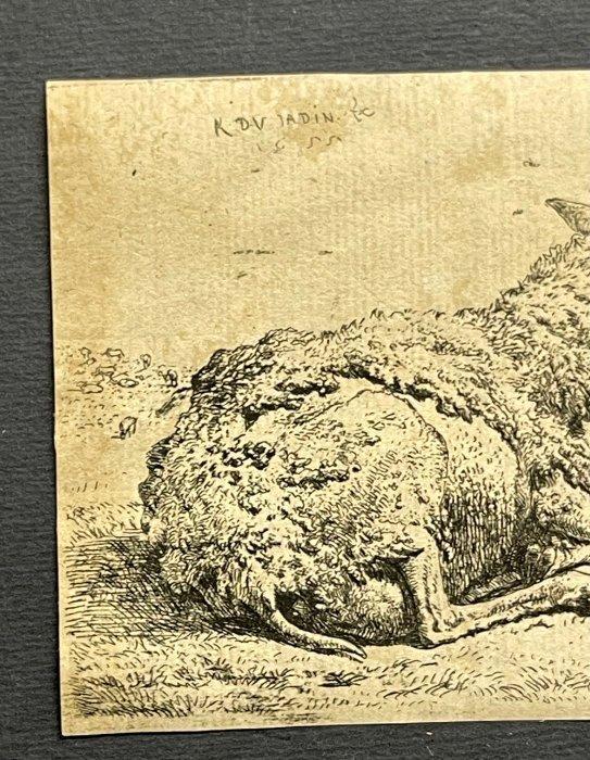 Karel Dujardin (c.1626-1678) - La pecora e le mosche, Antiek en Kunst, Antiek | Overige Antiek