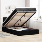 vidaXL Bed met matras 120x190 cm stof zwart, Huis en Inrichting, Slaapkamer | Bedden, Verzenden, Nieuw