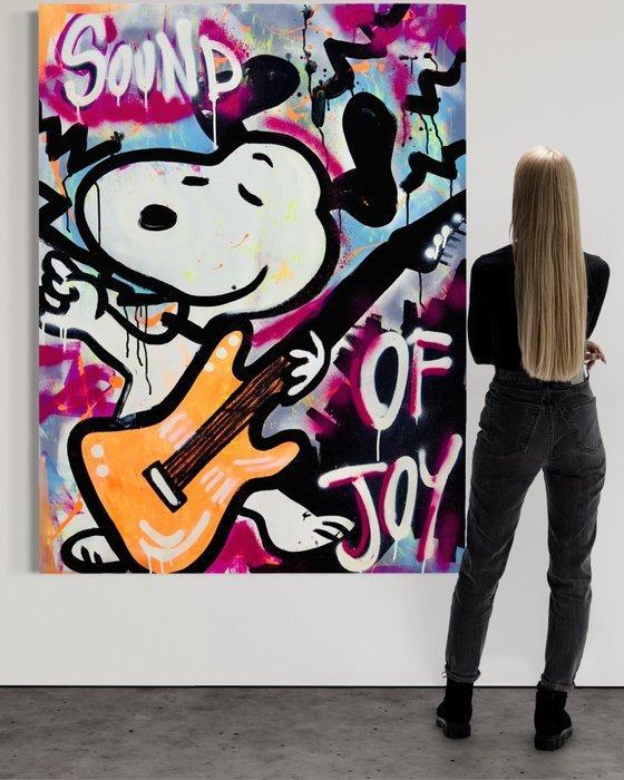 MAxIMO - SNOOPY SOUND OF JOY, Antiquités & Art, Art | Peinture | Moderne