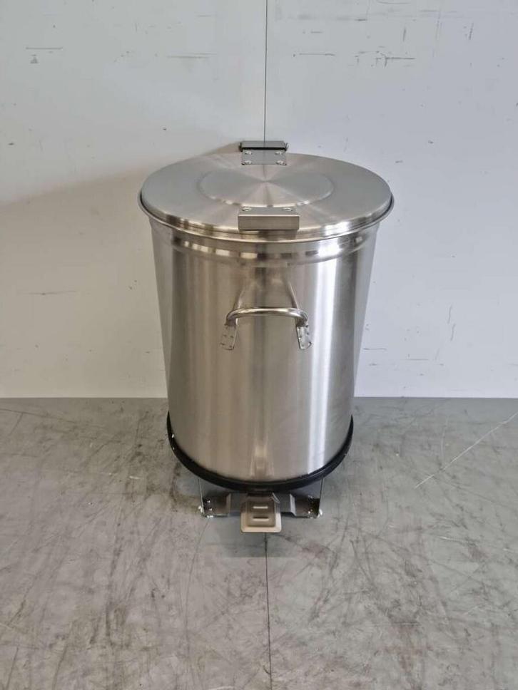 RVS Saro prullenbak afvalbak met voetpedaal 50 liter Horeca, Zakelijke goederen, Horeca | Meubilair en Inrichting, Ophalen of Verzenden