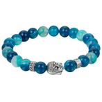 Fako Bijoux® - Buddha Armband - Deluxe - Aqua, Handtassen en Accessoires, Armbanden, Nieuw, Verzenden