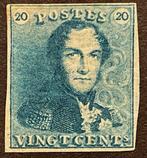 Belgique 1849 - Léopold Ier Epaulette 2a (Planche I) : 20c, Postzegels en Munten, Postzegels | Europa | België, Gestempeld