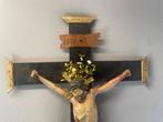 Antiek Crucifix - Hout - 1850-1900 - Kruisbeeld zuiden Duits, Antiek en Kunst