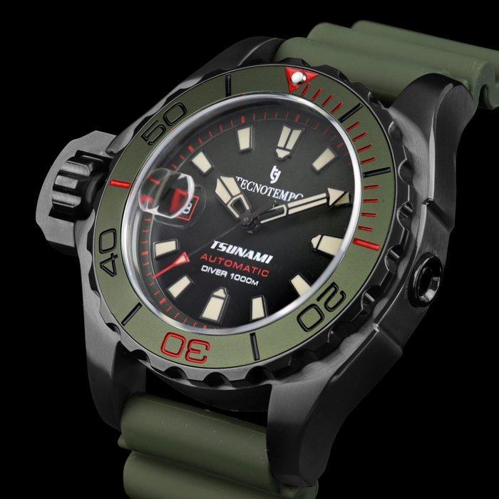 Tecnotempo - Automatic - Professional Diver 1000M Tsunami, Handtassen en Accessoires, Horloges | Heren