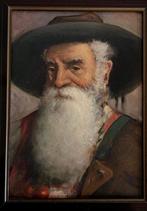 École italienne (XX) - Portrait of an Elderly Man with Hat -