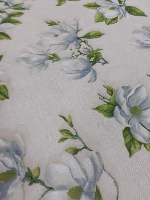 Meubelstof - 500 cm - 140 cm - Roze katoenen bloem, Antiek en Kunst, Antiek | Tapijten, Tafelkleden en Textiel