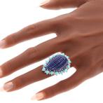 Zonder minimumprijs - Ring - 8 karaat Witgoud - 0.75ct. tw.