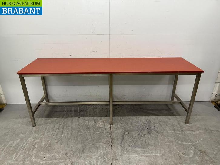 RVS Snijtafel Polyethyleen 249.5 x 70 x 90.5 Horeca Slagerij, Zakelijke goederen, Horeca | Meubilair en Inrichting, Ophalen of Verzenden