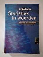 Statistiek in woorden 9789001799571, Boeken, A. Slotboom, Gelezen, Verzenden