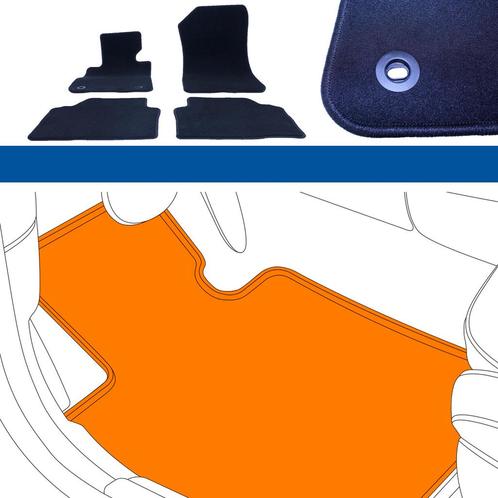 Automatten | Fiat 500 2007-2013  | Velours, Auto diversen, Automatten, Nieuw, Verzenden