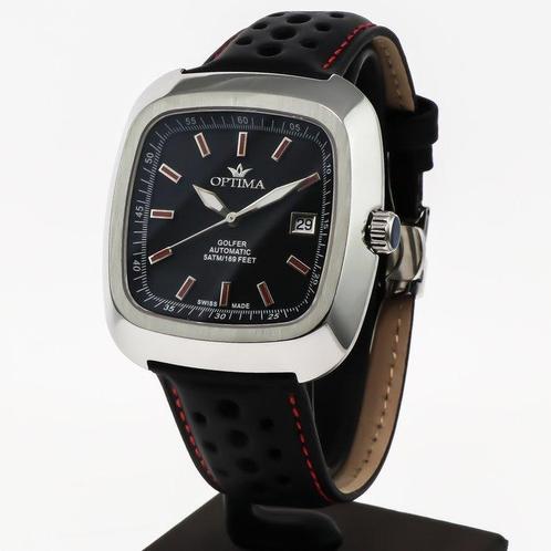 Optima - Golfer Swiss Automatic Watch - OSA487-SL-3 - Zonder, Handtassen en Accessoires, Horloges | Heren