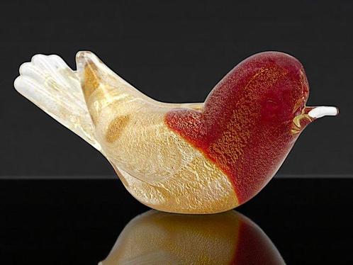 Sculpture, Seguso Vetri dArte - Mod. Colomba con Foglie, Antiek en Kunst, Antiek | Glaswerk en Kristal
