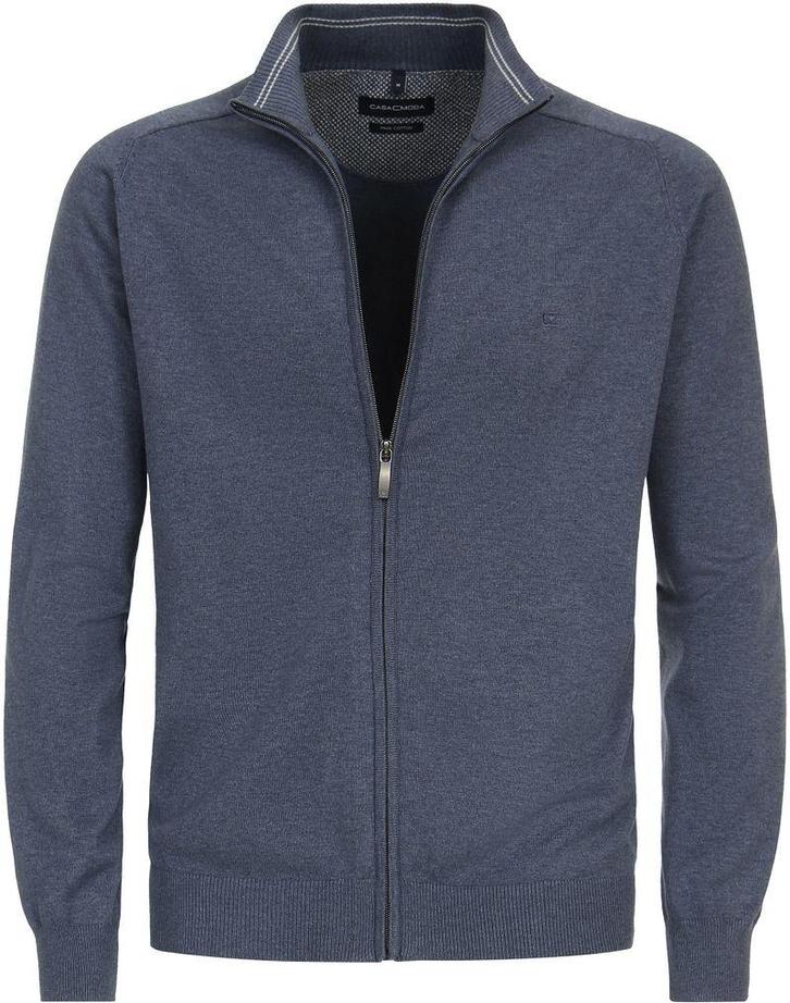 Casa Moda Vest Zip Blauw maat Maat 52/54 (L) Heren, Kleding | Heren, Truien en Vesten, Blauw, Nieuw, Maat 52/54 (L), Verzenden