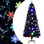vidaXL Kerstboom met LED-sneeuwvlokken 180 cm glasvezel, Verzenden, Nieuw