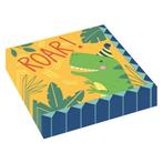 Dino Servetten Roar 33cm 16st, Verzenden, Nieuw