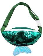 Heuptasje Kinderen Klein Tasje Zeemeermin Groen Blauw Paille, Ophalen of Verzenden, Nieuw