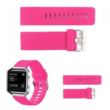 TPU Siliconen armband voor Fitbit Blaze Roze (Armbanden), Telecommunicatie, Overige Telecommunicatie, Nieuw, Verzenden