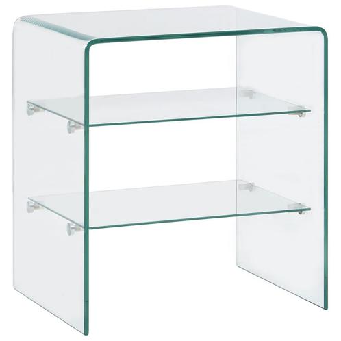 vidaXL Salontafel 50x40x56 cm gehard glas, Maison & Meubles, Tables | Tables de salon, Envoi