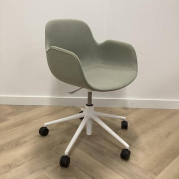 Tweedehands Normann Copenhagen bureaustoel groen - wit