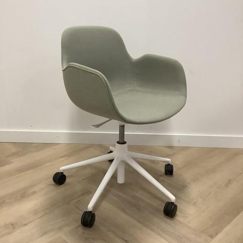 Tweedehands Normann Copenhagen bureaustoel groen - wit, Huis en Inrichting, Stoelen, Gebruikt, Eén