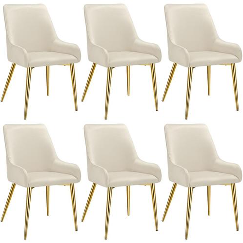 tectake Eetkamerstoel Avane, fluweeloptiek, draagkracht 120, Huis en Inrichting, Stoelen, Verzenden