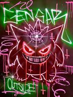 Outside - Gengar - Pokémon ghost - Neon black edition