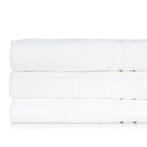 Badlaken Wit 70x130cm 100% Katoen - Treb ADH, Nieuw, Handdoek, Verzenden, Overige kleuren