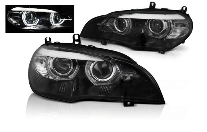 LED koplampen Angel Eyes Black geschikt voor BMW X5, Auto-onderdelen, Verlichting, Nieuw, BMW, Verzenden
