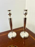 Inglese - Kaarsenhouder (2) - .925 zilver, Antiek en Kunst