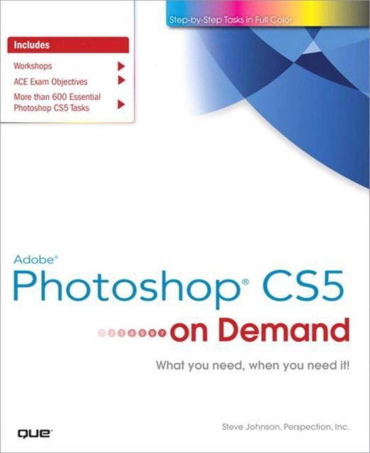 Adobe Photoshop CS5 on Demand 9780789744470 Johnson Steve, Boeken, Taal | Engels, Gelezen, Verzenden