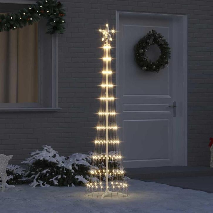 vidaXL LED kerstboom met 230 LED Warmwit 51 x 51 x 190 cm, Diversen, Kerst, Nieuw, Verzenden