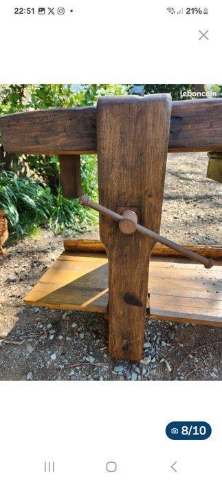 Werkbank - Hout - Voormalige timmerwerkbank, Antiek en Kunst, Curiosa en Brocante