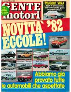 1981 GENTE MOTORI MAGAZINE 10 ITALIAANS, Livres