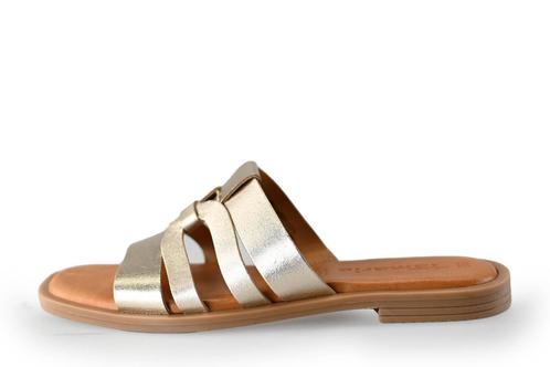 Tamaris Slippers in maat 38 Goud | 5% extra korting, Kleding | Dames, Schoenen, Overige kleuren, Gedragen, Slippers, Verzenden